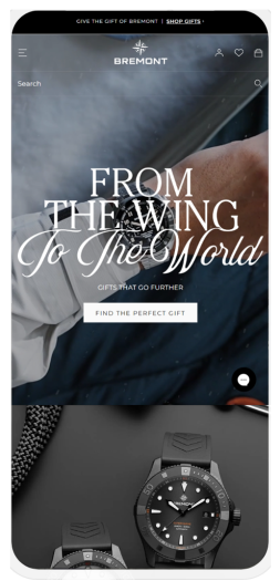 High-quality Shopify website layout for ecommerce brands